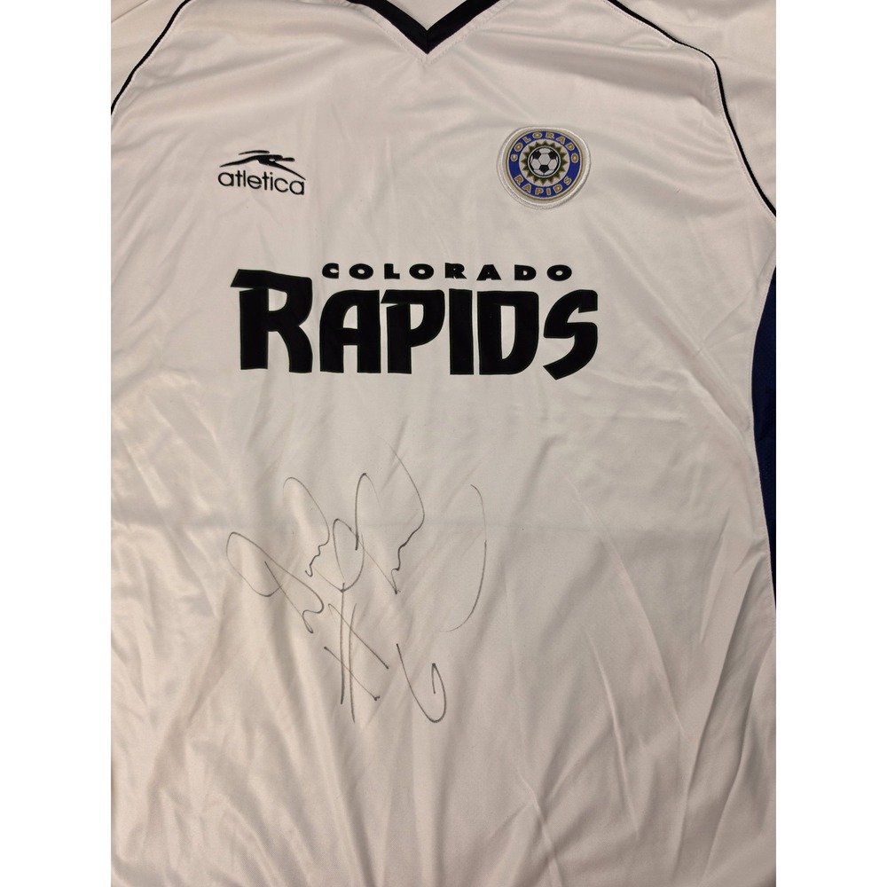 Colorado Rapids Jersey Mens XL White MLS Soccer Powell 6 Autographed Atletica